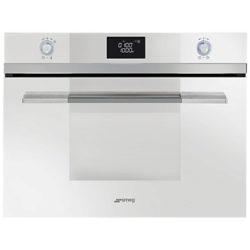 Smeg SF4120MB Linea Aesthetic Microwave Oven with Grill, White